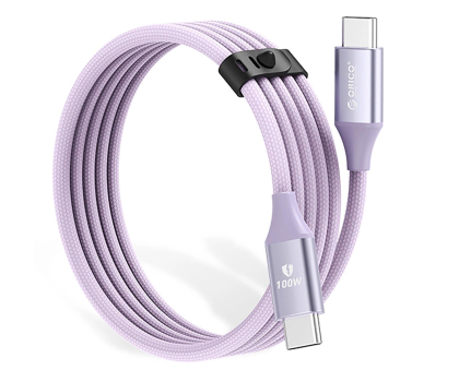 Kabel USB Orico CDX 100W 5A Power Delivery USB-C - USB-C 1m - fioletowy